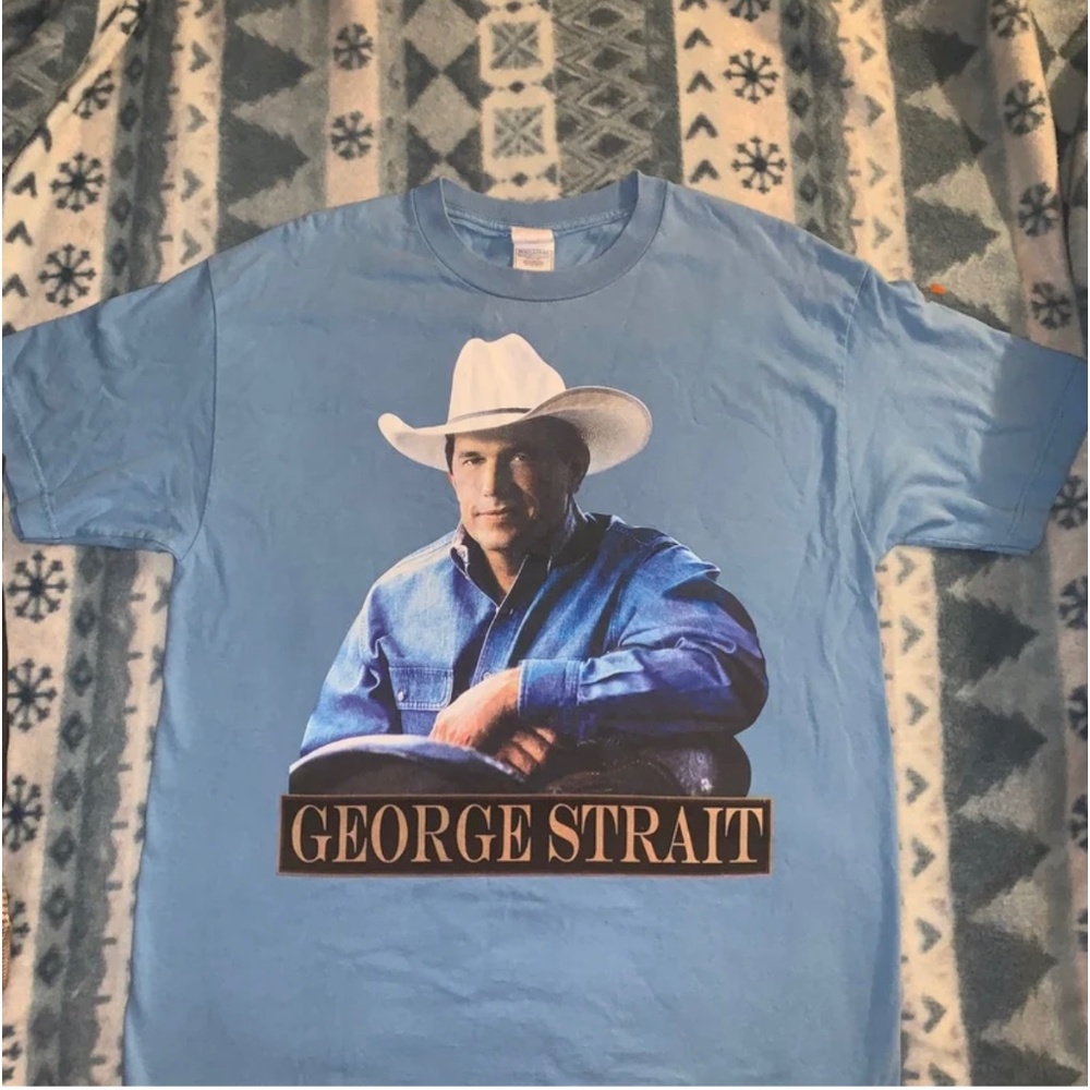 George strait vintage shirt good condition size L